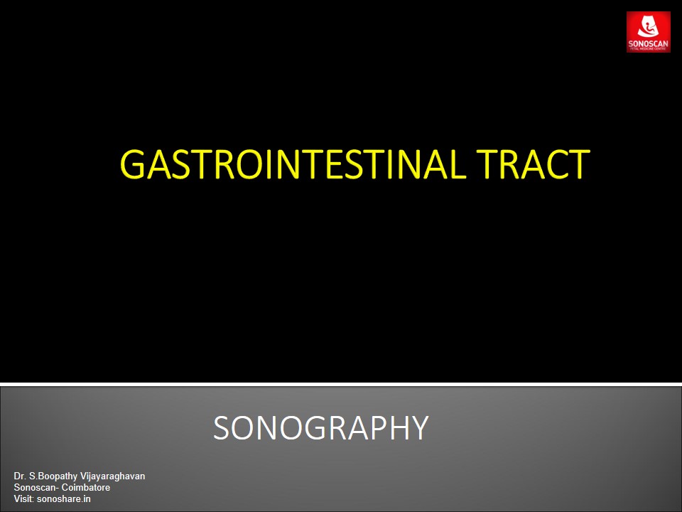 Sonography of Gastrointestinal Tract_2020
