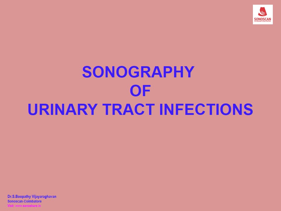 Sonography of Urinary Tract Infection