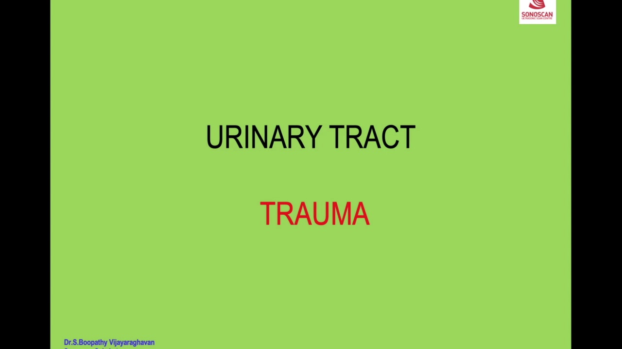 Trauma to Urinary Tract